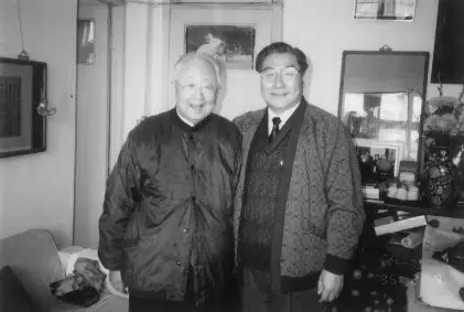 启功与史世奇合影 启功与史世奇合影